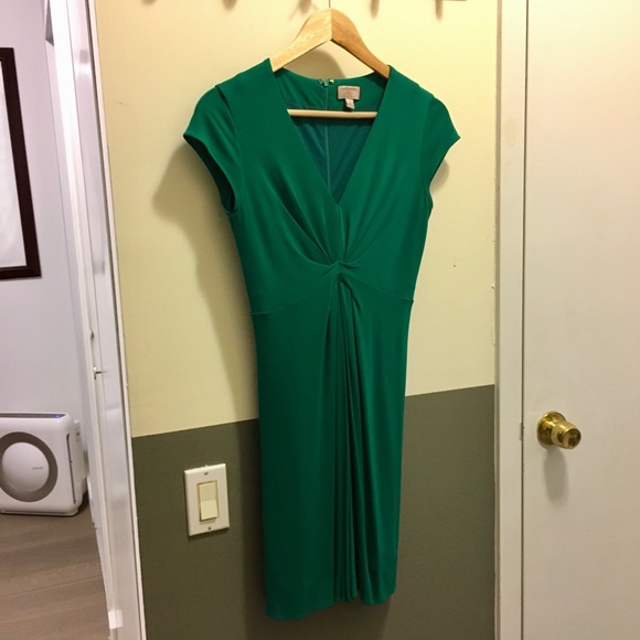 Issa Collection Short-Sleeve Green Dress, Size 2 - Picture 2 of 3